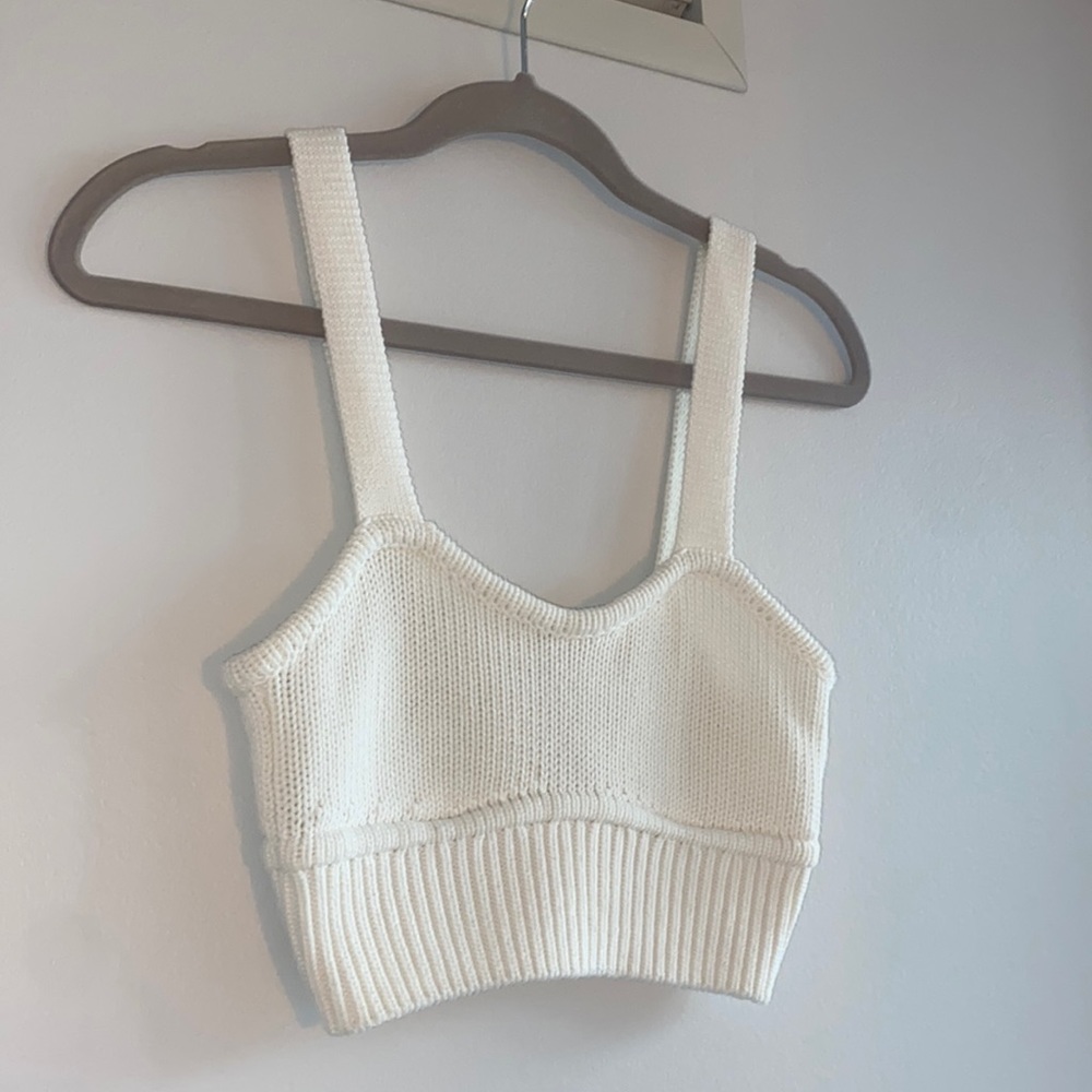 Knit bra top (crop top)